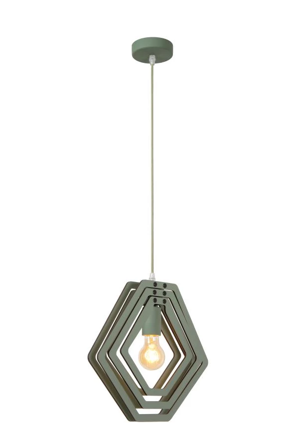 Lucide MAURO - Suspension Chambres d'enfant - 1xE27 - Vert - détail 1